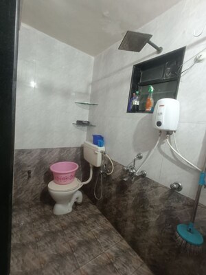 Bathroom in 2 BHK Apartment at Sector 12 Kopar Khairane – for Rent