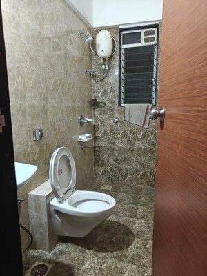 Bathroom in 3 BHK Apartment at Amann Marina, Worli – for Rent
