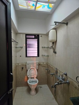 Bathroom in 3 BHK Penthouse at Balaji Garden CHS, Kopar Khairane – for Sale