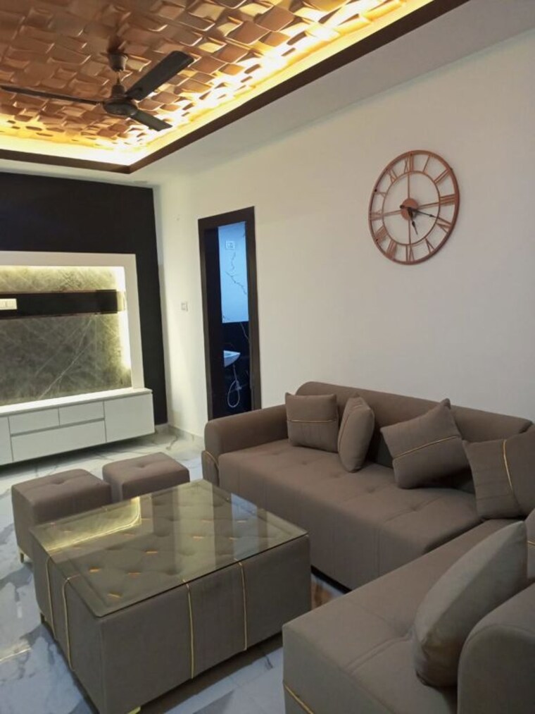 Living Room, ganpati-apartments-noida  1700 Sq.Ft. Builder Floor In Sector 73 Noida 10655315