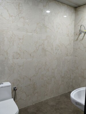 Bathroom in 3 BHK Apartment at Silver Height, Mahanagar – for Rent
