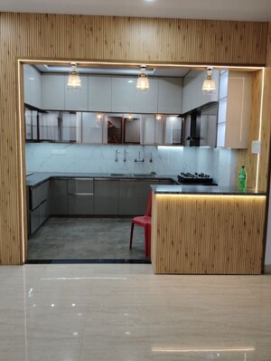 Kitchen in 3 BHK Apartment at Silver Height, Mahanagar – for Rent