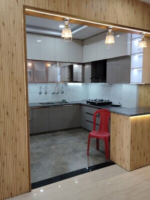 Kitchen in 3 BHK Apartment at Silver Height, Mahanagar – for Rent