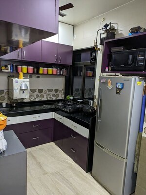 Kitchen in 2 BHK Apartment at Vimla Plaza, Ghansoli – for Rent