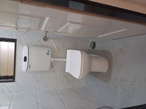 Bathroom in 1 BHK Apartment at Vimla Plaza, Ghansoli – for Rent