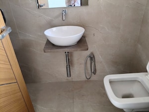 Bathroom in 3 BHK Apartment at Moreshwar 19 East, Nerul – for Rent