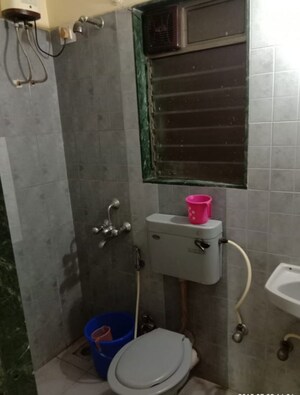 Bathroom in 1 BHK Apartment at Sheth Vasant Galaxy, Goregaon West – for Rent