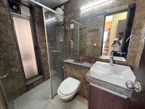 Bathroom in 2 BHK Apartment at L&T Emerald Isle, Powai – for Rent