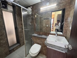 Bathroom in 2 BHK Apartment at L&T Emerald Isle, Powai – for Rent