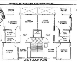 Floor Plan in 3 BHK Apartment at Mangalwar Peth – for Sale