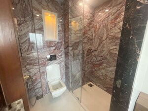 Bathroom in 3 BHK Apartment at Lodha World View, Worli – for Rent