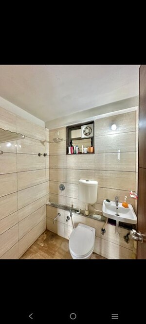 Bathroom in 2 BHK Apartment at Basil Skyline, Tragad – for Rent