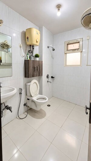 Bathroom in 3 BHK Apartment at IFCI 21st Milestone Residency, Raj Nagar – for Sale