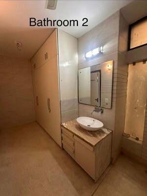 Bathroom in 3 BHK Builder Floor at Ansal Palam Triangle, Palam Vihar Extension – for Rent