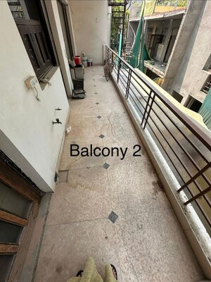 Balcony in 3 BHK Builder Floor at Ansal Palam Triangle, Palam Vihar Extension – for Rent