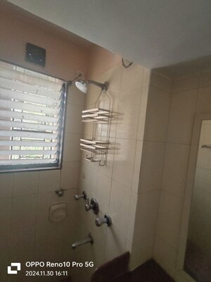 Bathroom in 2 BHK Apartment at Hiranandani Powai Park, Powai – for Rent
