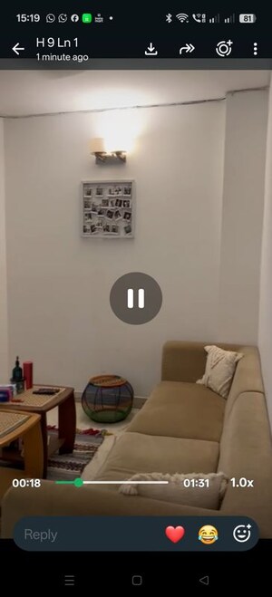 Living Room in 2 BHK Builder Floor at Arjun Nagar – for Rent
