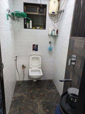 Bathroom in 2 BHK Apartment at Vimla Plaza, Ghansoli – for Rent