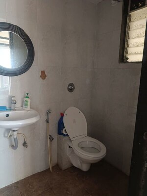 Bathroom in 3 BHK Apartment at Sai Proviso Aashlesha, Kopar Khairane – for Rent