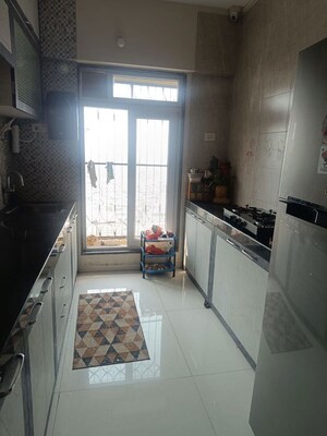 Kitchen in 3 BHK Apartment at Sai Proviso Aashlesha, Kopar Khairane – for Rent