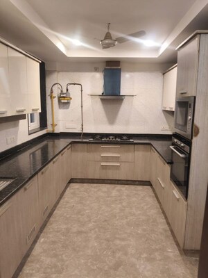 Kitchen in 3 BHK Builder Floor at Panchsheel Enclave – for Rent