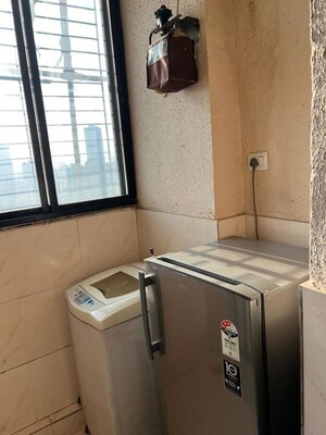 Bathroom in 2 BHK Apartment at K Raheja Heights, Malad East – for Rent