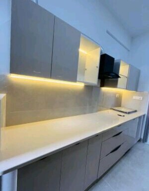 Kitchen in 3 BHK Apartment at Shalimar One World Belvedere Court 3, Gomti Nagar – for Rent