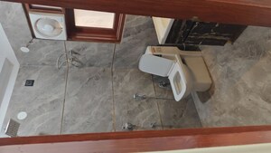 Bathroom in 3 BHK Builder Floor at Chattarpur – for Rent