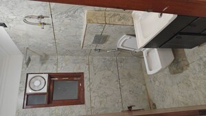 Bathroom in 3 BHK Builder Floor at Chattarpur – for Rent