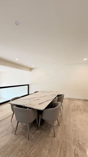 Dining area in 4 BHK Villa at Embassy Grove, Kodihalli – for Rent