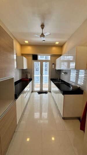 Building Lobby in 3 BHK Apartment at Omkar Alta Monte, Malad East – for Rent
