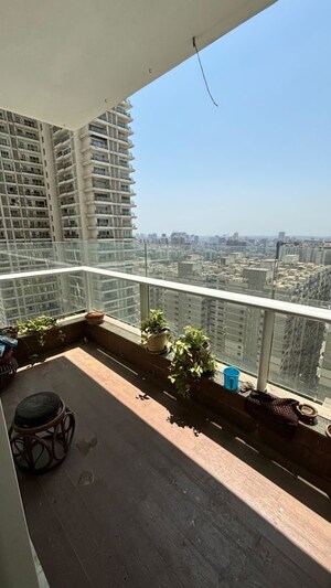 Balcony in 3 BHK Apartment at Omkar Alta Monte, Malad East – for Rent