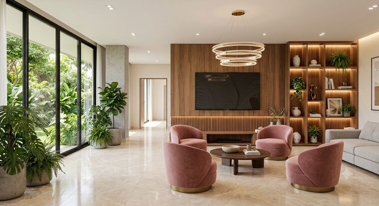 Living Room, shelton-elite 4 Bedroom 1625 Sq.Ft. Apartment In Vile Parle West Mumbai 10656373