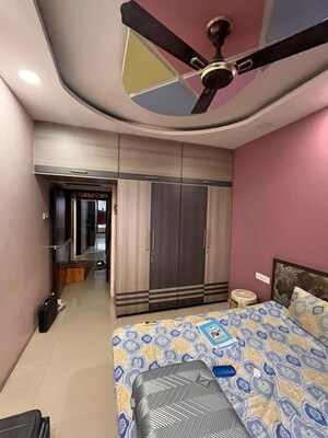 Bedroom in 3 BHK Apartment at Trishul Patel Heights, Ghansoli – for Rent