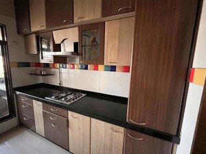 Kitchen in 3 BHK Apartment at Trishul Patel Heights, Ghansoli – for Rent