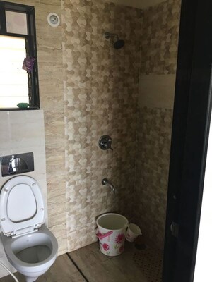 Bathroom in 2 BHK Apartment at BKS Galaxy CHS, Kharghar – for Rent