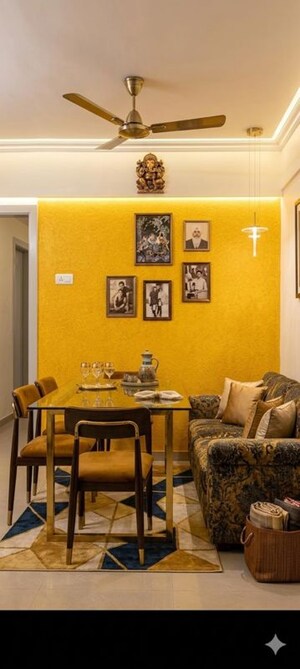 Living Room in 2 BHK Apartment at Omkar Heights Kharghar, Kharghar – for Rent