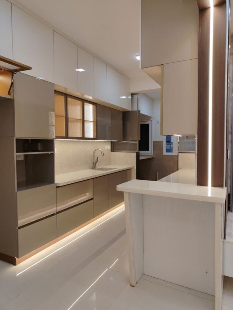 Kitchen, l-t-raintree-boulevard 3 Bedroom 1345 Sq.Ft. Apartment In Hebbal Bangalore 10656497
