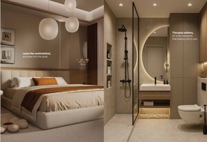 Bathroom in 3 BHK Apartment at Sanjeevini The Adwaith, Gunjur Palya – for Sale