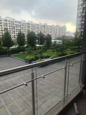 Balcony in 2 BHK Apartment at Paranjape Broadway, Wakad – for Rent