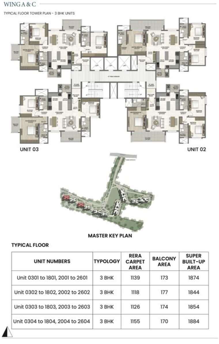 Master Plan, bricks-the-earthscape 3 Bedroom 1854 Sq.Ft. Apartment In Kacharakanahalli Bangalore 10656454
