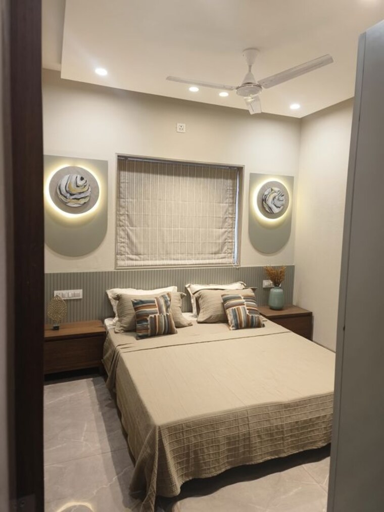 Bedroom, aarya-euphoria 3 Bedroom 1550 Sq.Ft. Villa In Dabhoi Road Vadodara 10656581