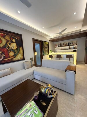 Living Room in 5 BHK Apartment at Lokhandwala Complex – for Sale