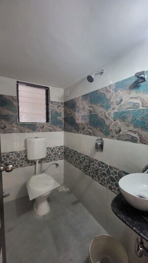 Bathroom in 2 BHK Apartment at Sai Shrushti Leela, Padle – for Rent