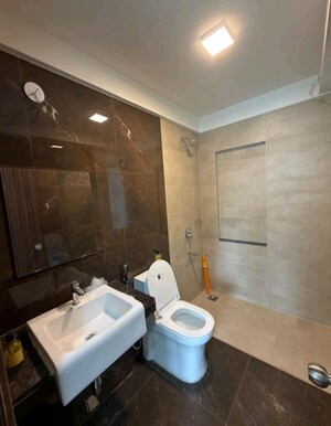 Bathroom in 3 BHK Apartment at Risland The Icon Phase 3, Dhokali – for Rent