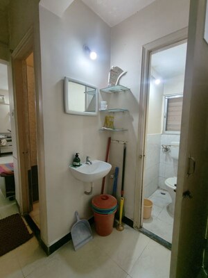 Bathroom in 2 BHK Apartment at Vijay Wimbledon Park, Vartak Nagar – for Rent