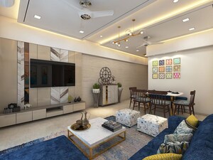 Living Room in 2 BHK Apartment at Divine Ambrosia Apartment, Borivali East – for Sale