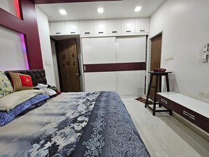 Bedroom in 3 BHK Apartment at Chaitanya Radha Krishna, Borivali East – for Rent