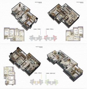 Master Plan in 2 BHK Apartment at Sonam Indradhanush, Kashigaon – for Rent