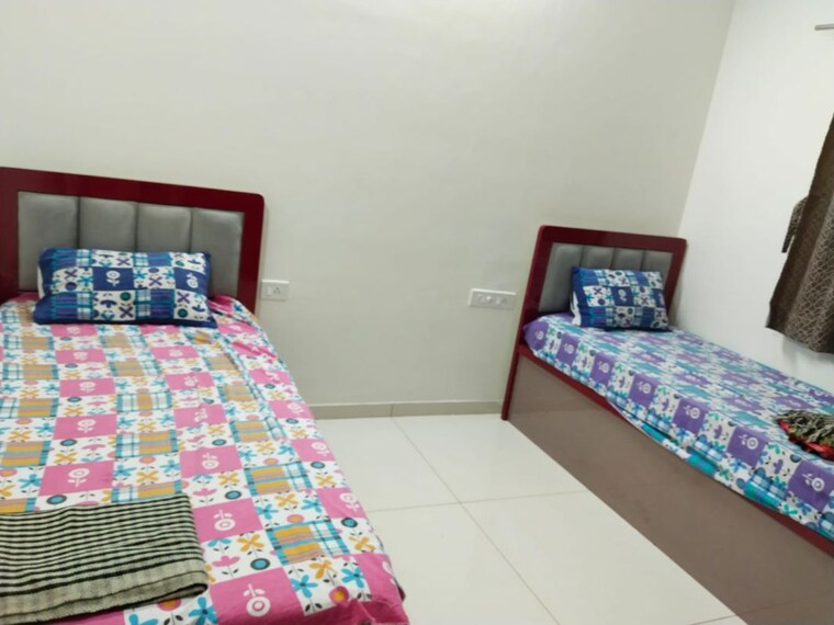 Bedroom, blue-33-mayfair 2 Bedroom 730 Sq.Ft. Apartment In Balewadi Pune 10657025